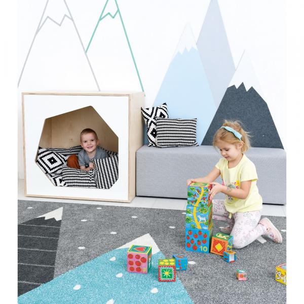 Echtholz Versteckhöhle, weiss