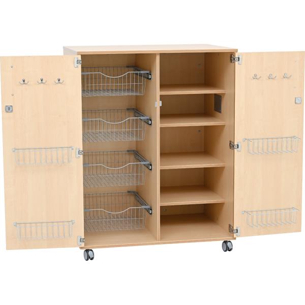 Flexi Rollschrank mit Metallkörben