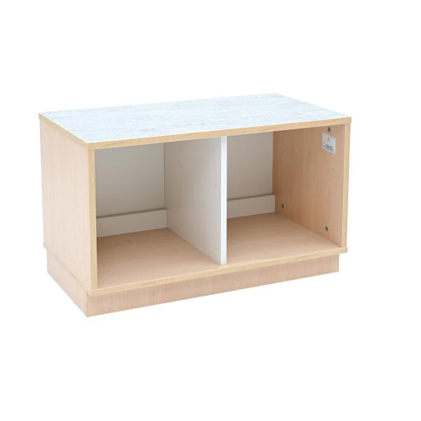 Quadro - Flüsterschrank S mit Mittelwand, B 79