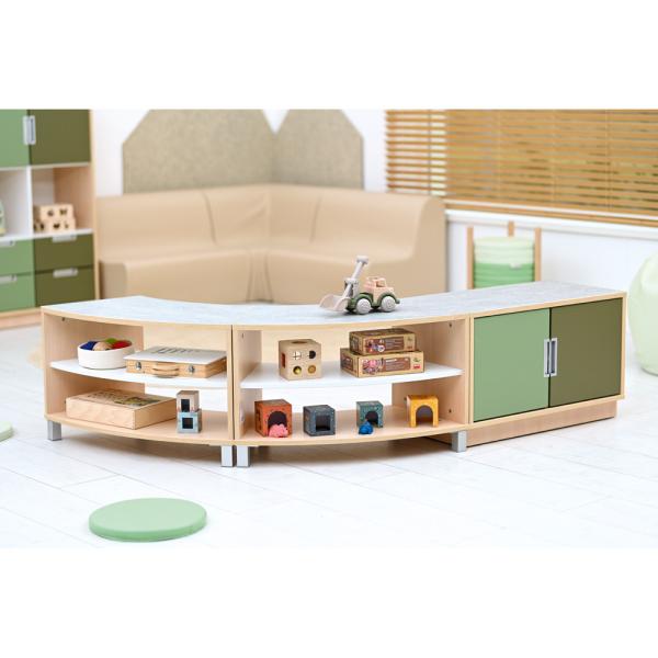 Quadro - Flüsterschrank S mit Mittelwand, B 79