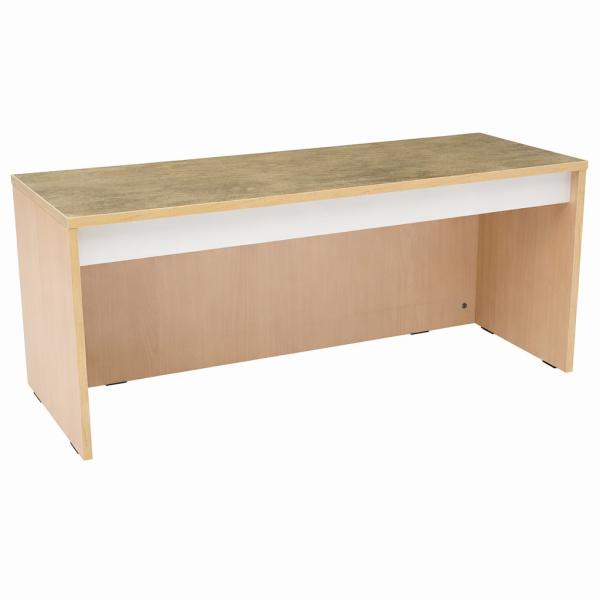 Quadro - Flüsterschrank S für Rollbehälter, B 116, Ahorn Jylland - Linoleum beige