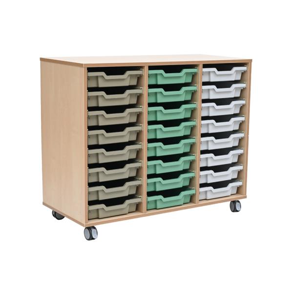 Flexi Regal M für Kunststoffbehälter, B 104, auf Rollen