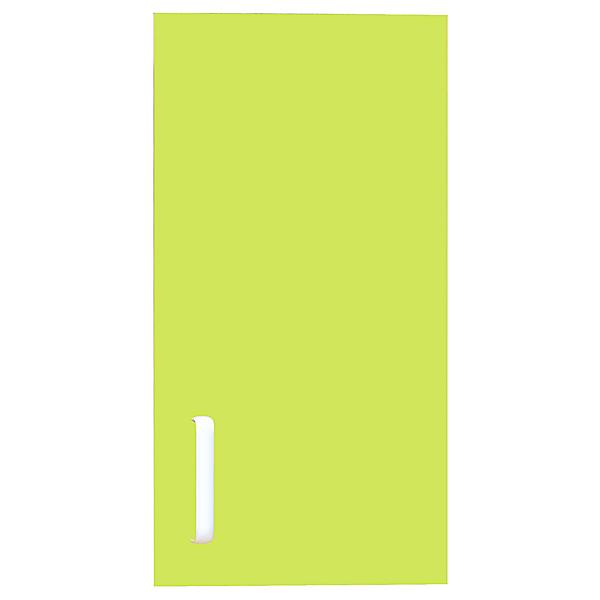 Tür für Schmales Aufsatzregal, Scharniere rechts - grün