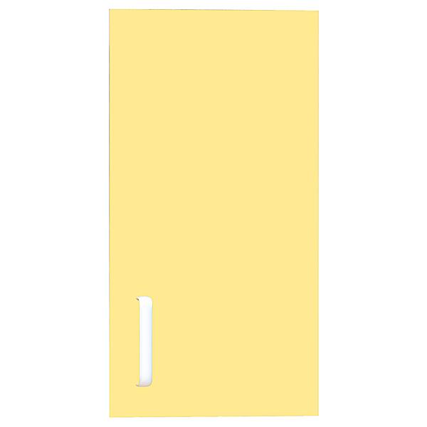 Tür für Schmales Aufsatzregal, Scharniere rechts - gelb