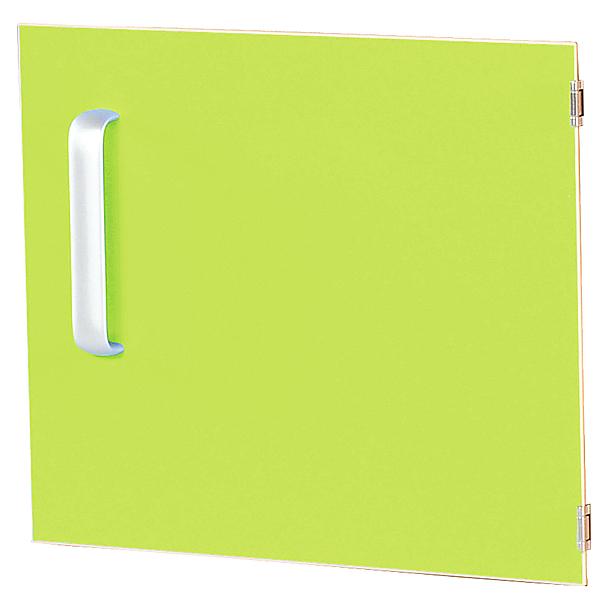 Tür einzeln für Schrank S, Scharniere rechts - grün