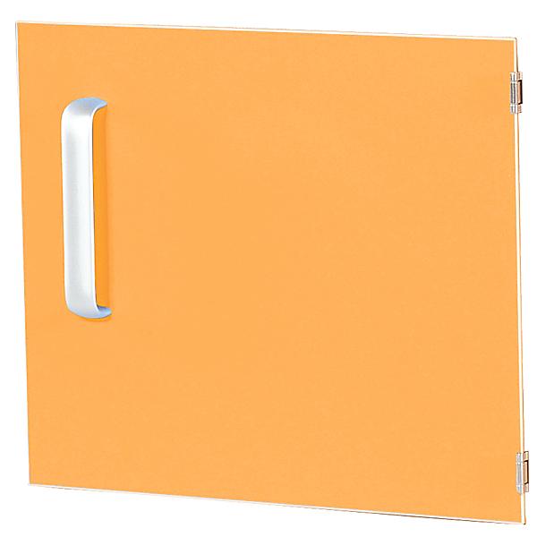 Tür einzeln für Schrank S, Scharniere rechts - orange