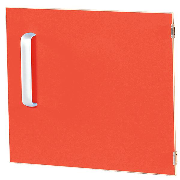 Tür einzeln für Schrank S, Scharniere rechts - rot