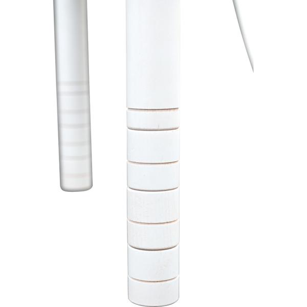 Halbrunder Tisch Flexi, höhenverstellbar 40-58 cm, weiss