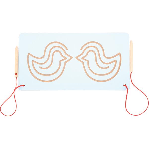 Symmetrisches Doppel-Labyrinth - Vögelchen