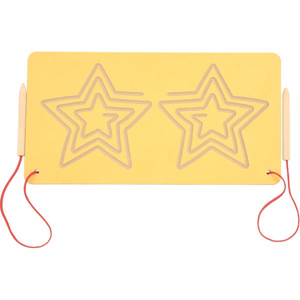 Symmetrisches Doppel-Labyrinth - Sterne