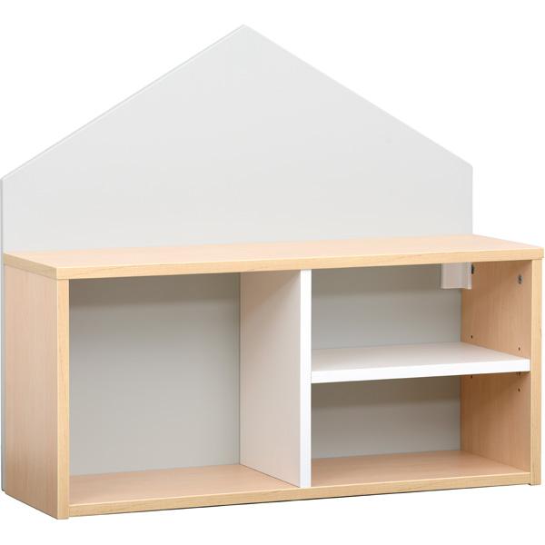 Quadro - Hängeregal Häuschen B, B 79 - Ahorn - grau