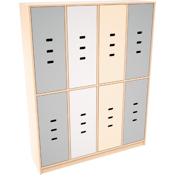 Regenbogen Garderobentür - weiss, 2 Stk.