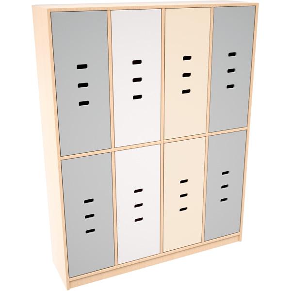 Regenbogen Garderobentür - grau, 2 Stk.