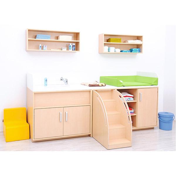 Wickelkommoden-Landschaft 3 mit Badewanne