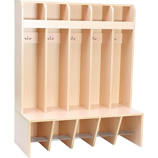 Garderobe Schmetterling, 5 Fächer, Sitzhöhe: 32,5 cm