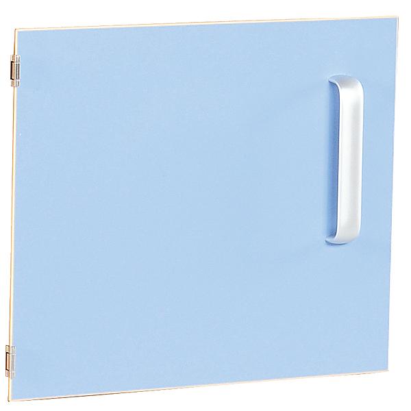 Tür einzeln für Schrank S, Scharniere links - hellblau