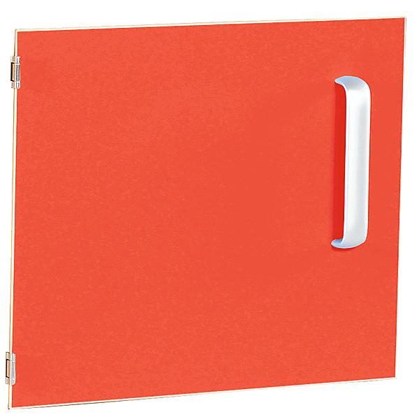 Tür einzeln für Schrank S, Scharniere links - rot