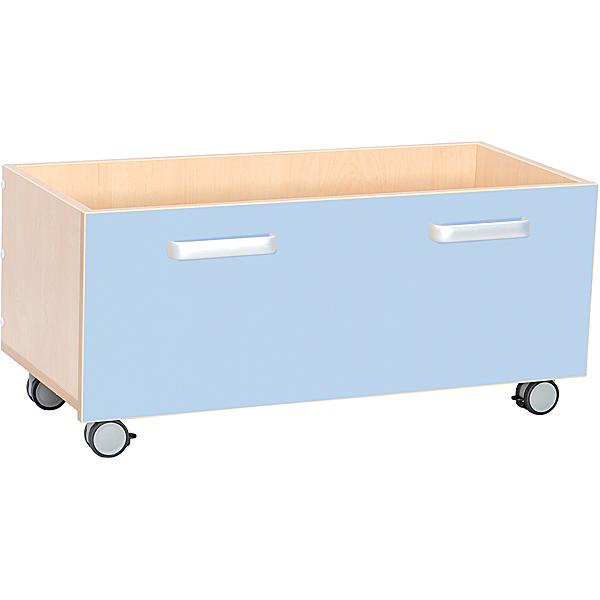 Behälter auf Rollen, hellblau