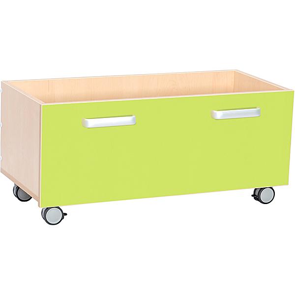 Behälter auf Rollen, grün