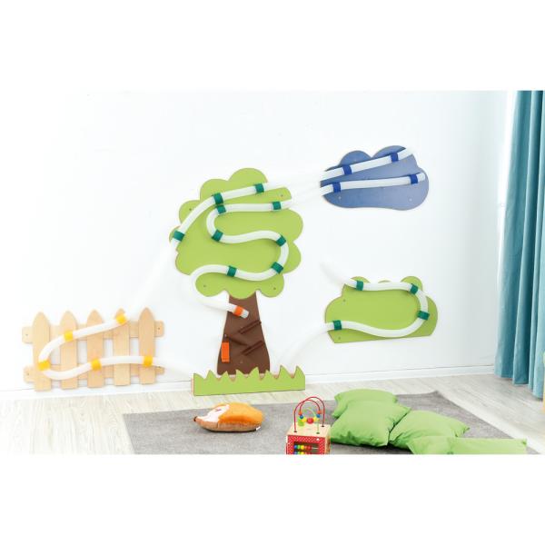 Wandapplikation mit Rohrpost, Parkanlage