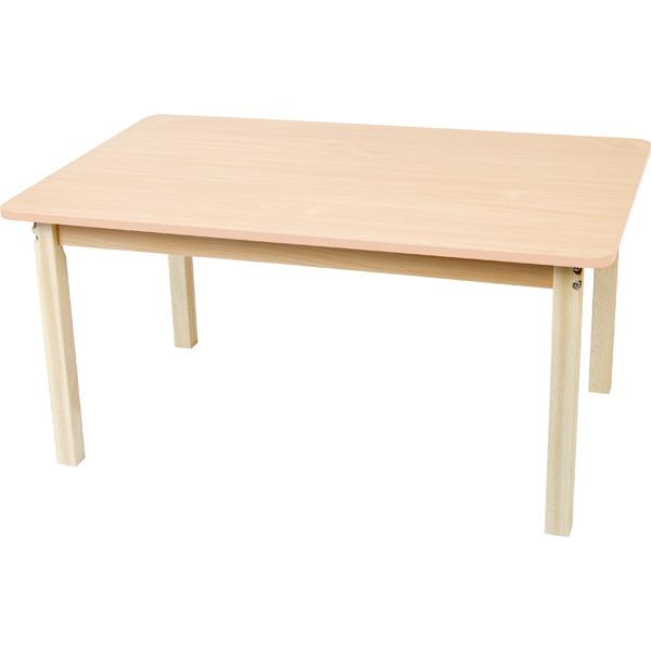 Tischplatte rechteckig, Ahorn, Kante Ahorn