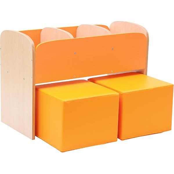 Sitz für Bücherregal Premium, orange
