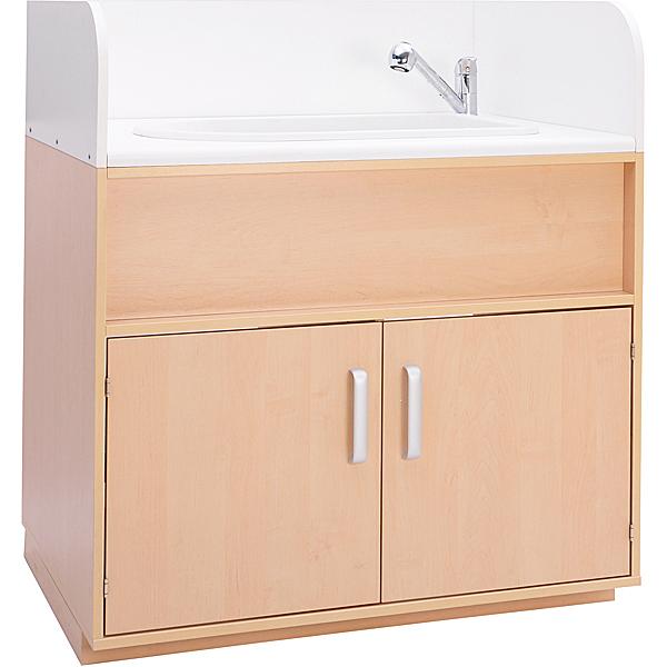 Badewannen- oder Waschbeckenschrank mit Wanne