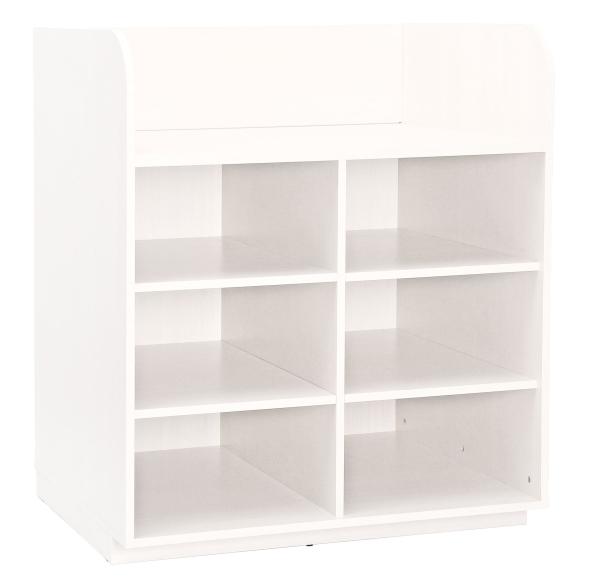 Wickelkommode offenes Regal, weiss