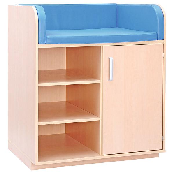 Wickelkommode offenes Regal, Birke