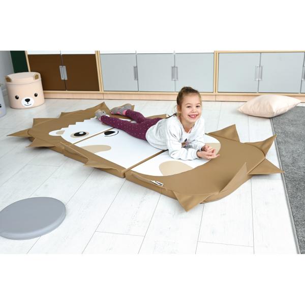 3-teilige Matte mit Tiermotiv, Igelchen