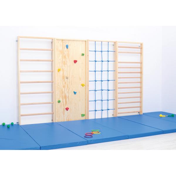 Fallschutzmatte mit Antirutschboden, 200 x 85 cm, blau