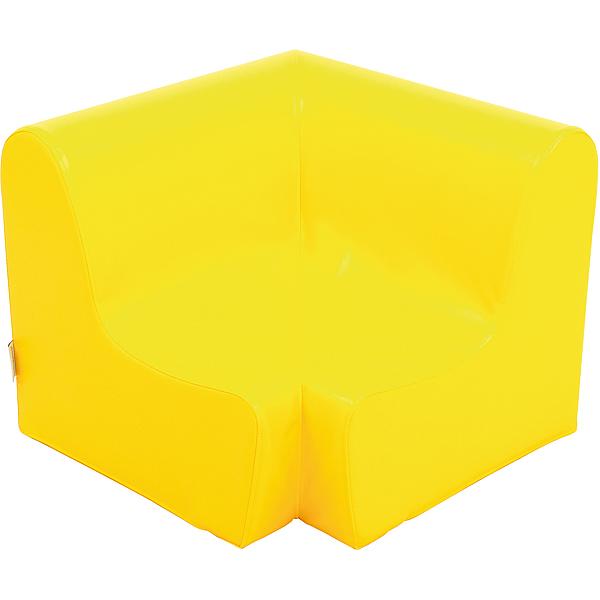 Ecksitz, Sitzhöhe: 20 cm, gelb