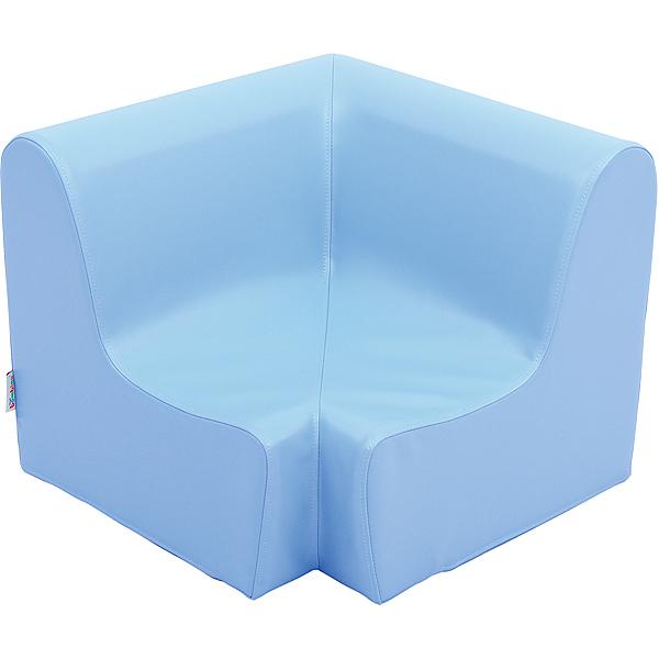 Ecksitz, Sitzhöhe: 20 cm, hellblau