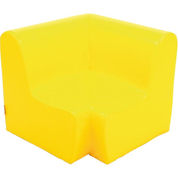 Ecksitz, Sitzhöhe: 26 cm, gelb