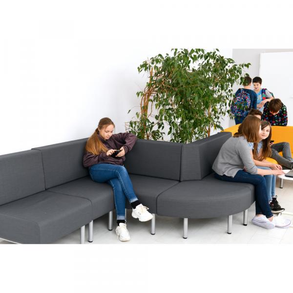 3-Sitzer Inflamea 1 - schiefergrau