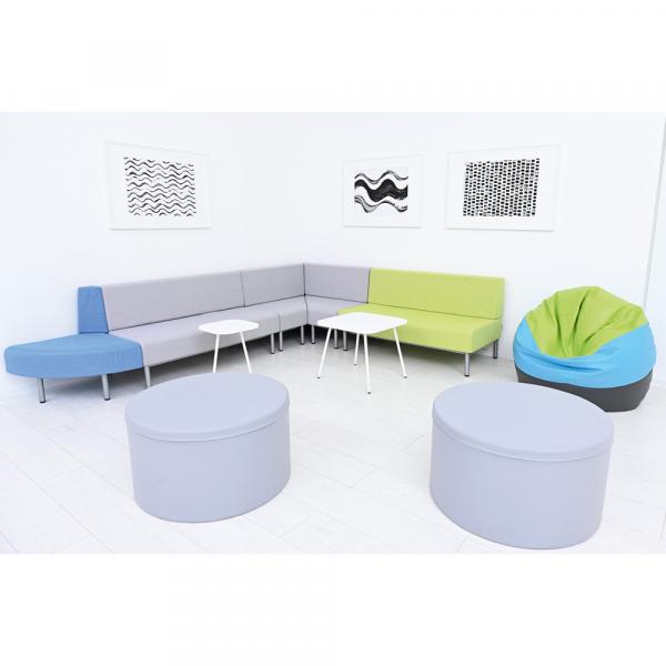 Ecksofa Inflamea 1 - hellgrau