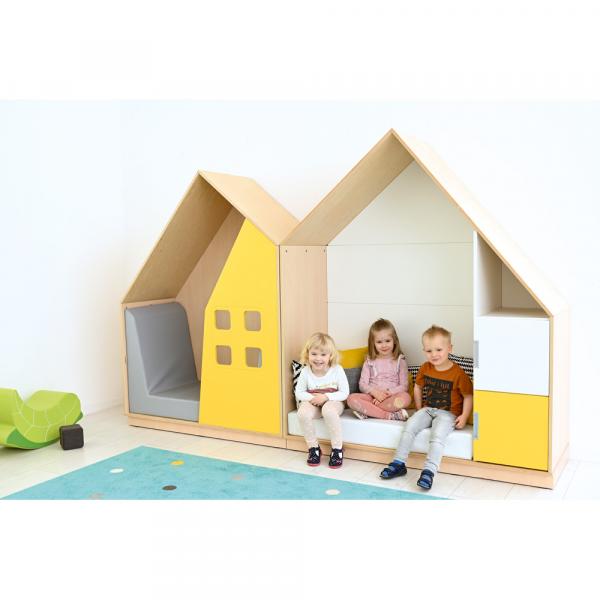 Matte für Quadro-Häuschen, B 126, grau