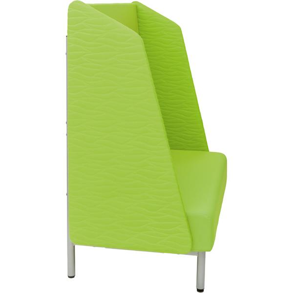 Sofa mit Hochlehne, grün, Filzblenden