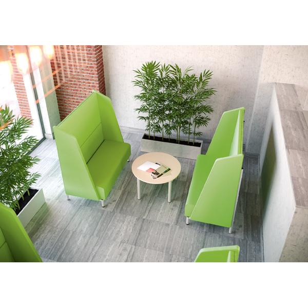 Sofa mit Hochlehne, grün, Filzblenden