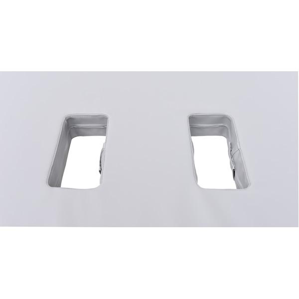 Schaumstoffmatte mit linksseitigem Ausschnitt, grau