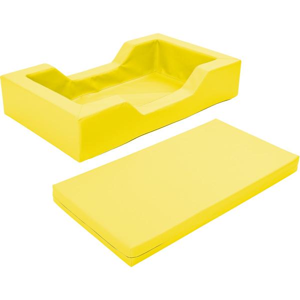 Schaumstoffbett mit Einstieg, gelb