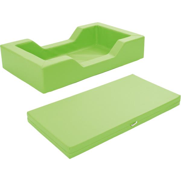 Schaumstoffbett mit Einstieg, limone