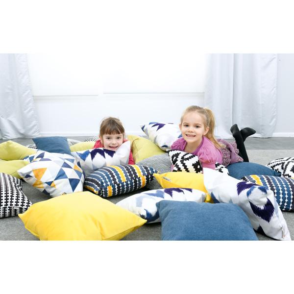 Kissen Relax, 2er Set, länglich - gelb