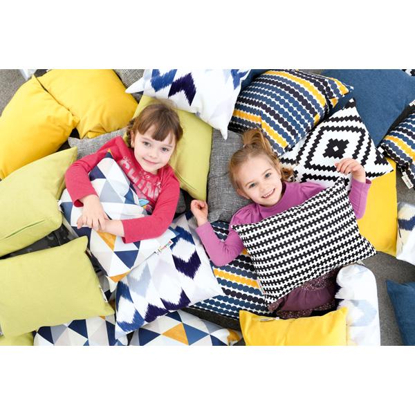 Kissen Relax, 2er Set, quadratisch - Pünktchen