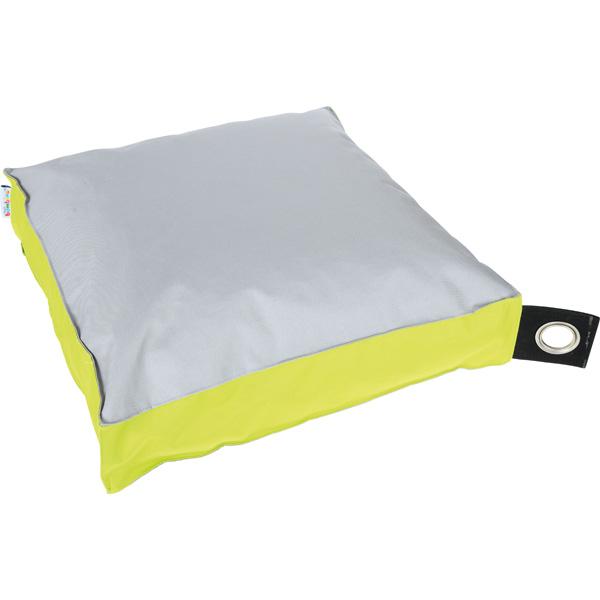 Lümmelkissen mit Öse, grau/grün