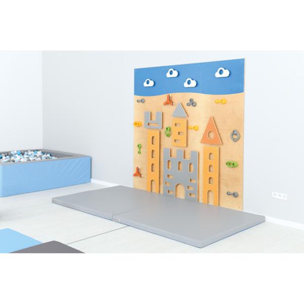 Fallschutzmatte mit Antirutschboden, 159 x 159 cm