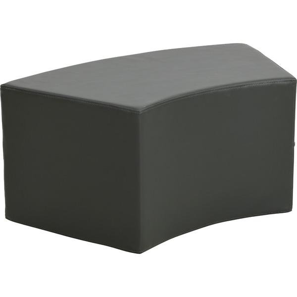 Achtelkreis-Sitz Paolo, kurz, graphit