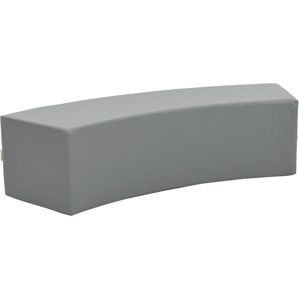 Achtelkreis-Sitz Paolo, lang, grau