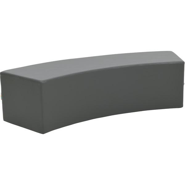 Achtelkreis-Sitz Paolo, lang, graphit