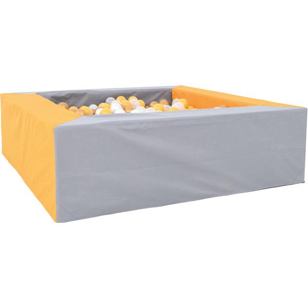 Ballbad 1,5 m, grau-senf, H 45, inkl. Bälle